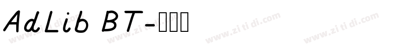 AdLib BT字体转换